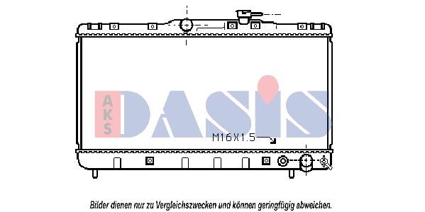 AKS DASIS Радиатор, охлаждение двигателя 210690N